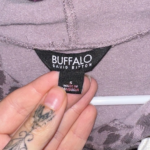 Buffalo David Bitton Animal Print Hoodie - Picture 3 of 4